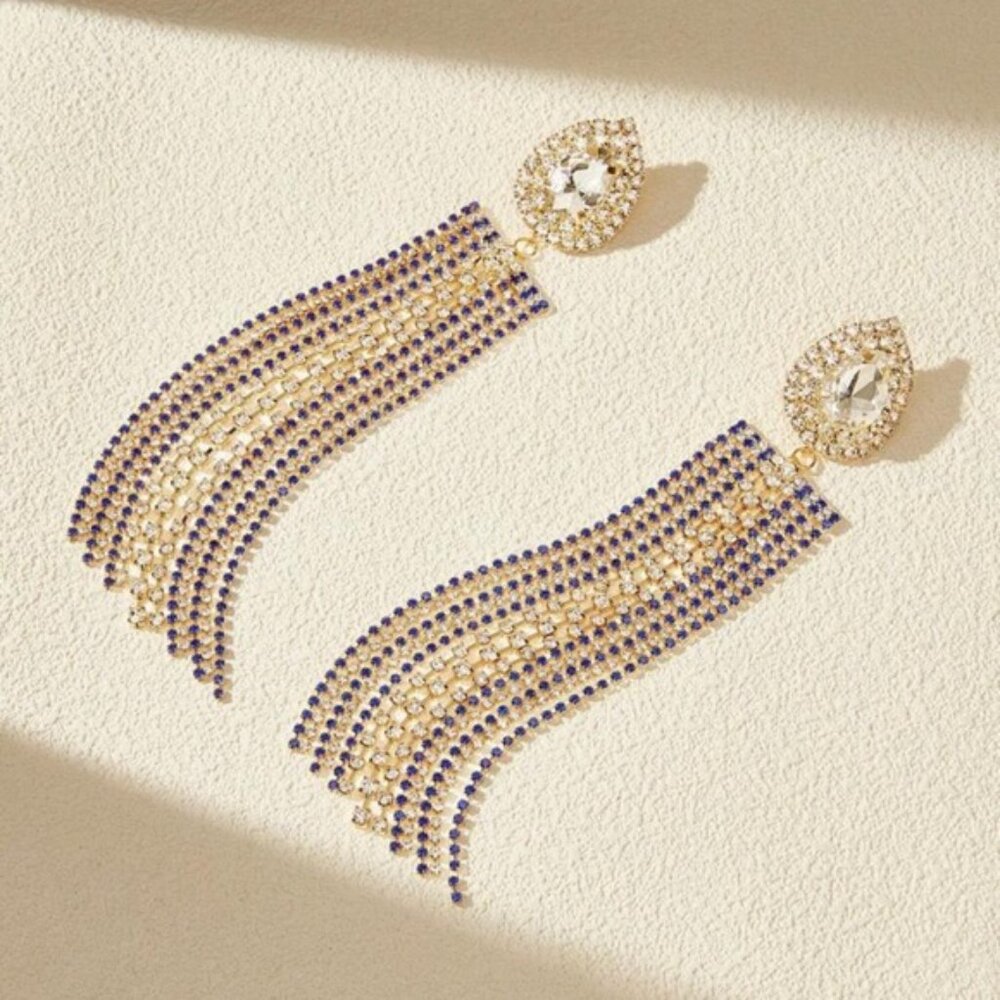 New Rhinestone earrings - Picture 2 of 5
